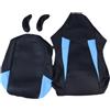 Generic Copri Sedia Gaming Elasticizzata, Coprisedia Gaming bicolore di poliestere, Da Ufficio Con Braccioli E Schienale, Morbido, traspirante e lavabile(Bleu Noir)