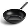 KitchenAid Classic Forged Aluminium, Padella Wok in Alluminio Duro Anodizzato, Senza PFAS, Ceramica Antiaderente, 28 cm/3,6 Litri Wok, Induzione, Adatto al Forno, Lavabile in Lavastoviglie, Nero