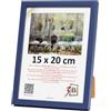 3-B - Cornice portafoto modello Lund in colore blu scuro - 15 x 20 cm - con vetro acrilico