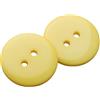 Wambere 30 bottoni per camicia, bottoni in resina, 2 fori, per fai da te, colore giallo, 18 mm