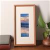 Grewod Cornici Foto 15x40 cm, Legno Chiaro, Portafoto in Rettangolo, Cornice Foto da Appendere alla Parete e da Tavolo, in Formato Orizzontale e Verticale