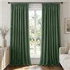 Deconovo Tende Oscuranti per Interni con Fettuccia - 3 Modi di Montaggio, Tessuto Termico Morbido per Camera da Letto e Soggiorno, Certificato OEKO-TEX, 2 Pannelli 140x280 cm, Verde Bosco