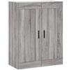 vidaXL Mobile a Parete Grigio Sonoma 69,5x34x90 cm Legno Multistrato, armadietto a Muro, portaoggetti pensile, pensile, pensile a Muro, Mobile pensile