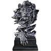 Zyqixluk Statue Leone Decorazione scrivania per Mensa Leone King Figurine Statue per Decorazioni per la casa Scultura Resina in Resina Grande Figurine da Collezione miglior Regalo per l'Uomo,Argento