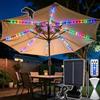 VEEKAY Luci Solari per Ombrellone,Llluminazione Solare per Ombrellone,104 LED Luci per Ombrelloni da Esterno,Telecomando,IP67 Impermeabile Catena di luci,8 Modalità di Luminosità,per Esterni,Patio