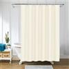 LUKDUNG Tenda da bagno in poliestere, 180 x 220 cm, anti muffa per bagno, tenda da doccia in tessuto, impermeabile, lavabile, Shower Curtain con 12 ganci beige