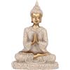 Leopacat Buddha Statua, 8 Cm,Statuetta di Buddha In Pietra Arenaria Meditante, Decorazione Da Giardino Zen Di Buddha Seduto,Scultura Ornamentale, Scultura Intagliata Per Casa,Auto Ufficio,Scrivania