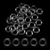 OBYJCA Anelli per tende a pacchetto, 30 anelli per tende a pacchetto con clip O-Ring in plastica per tende a pacchetto (trasparente)