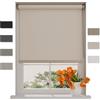 DTCH® Tenda a rullo oscurate senza fori 160 x 190 cm (LxA) Sabbia, Misure da 40 a 240 cm di larghezza, tende a rullo per finestre senza forare, Tenda oscurante