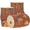 KOTARBAU® Set di 3 fuochi svedesi con stoppino di accensione, fiaccola da giardino in un blocco di legno in schiuma di legno, per barbecue, picnic, giardino, torcia standard a pinna