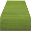 Delindo Lifestyle Runner da tavola SAMBA verde, impermeabile, resinata antimacchia, casa e giardino, moderna, 40x140 cm