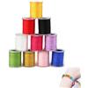 Joysuelly 10 Pezzi Cordini in Poliestere Cerato, 0.8mm*10m Filo per Bracciali di Macramè Filo Perline Nylon Cotone Cordoncino Fili Cerati Colorati Cordino per Collane Braccialetti Mano Artigianato DIY