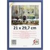 3-B Cornice portafoto LUND - blu scuro - 21 x 29,7 cm (A4) - Cornice in legno, cornice per foto con vetro acrilico