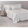 Caleffi Completo Letto Matrimoniale 100% Cotone Morbido - Lenzuolo Sotto con Angoli 180x200x25 cm, Lenzuolo Sopra 240x280 cm, 2 Federe 50x80 cm (Misson Natural)