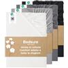 Bedsure Lenzuolo con Angoli 180x200cm Cotone Jersey - Lenzuolo Telo con Angoli Fino a 40cm, Adatto per Letto a Molle, Letto ad Acqua e Materassi Extra Alti, Bianco