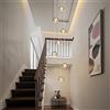 KJLARS Lampadario di cristallo moderno Lampadario a sospensione LED Goccia di pioggia Luci a sospensione Plafoniera alta per soggiorno Sala da pranzo Corridoio Scala Scala G4 Lampadine (7 luci)