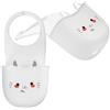 MUSISALY Porta Spugne da Cucina a Forma di Gatto, Set 2 Pezzi in Silicone, Cestino Appeso al Lavello per Organizzazione Domestica e Scolapiatti Drenaggio, Accessorio Salvaspazio per
