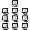 Izrielar Faretto LED, 10X 100W 900LM Proiettore Super Luminoso, Bianco Luce Diurna 6000K, Illuminazione Esterna Impermeabile IP66 Ideale per Campo Sportivo [Classe di efficienza energetica A++]