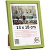 3-B Cornice portafoto LUND - verde oliva - 13 x 18 - Cornice in legno, cornice portafoto con vetro acrilico