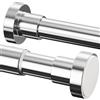 GDEVKHN Asta Tenda a Pressione Bastone Tenda Estensibile Bastone a Pressione per Tenda Senza Forare, Adatto per Bagno Doccia Camera Tende, Lunghezza 69-90 cm, Ø25 mm, Argento
