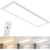 Oraymin Pannello LED 58x20 cm, 24W 3100LM Plafoniera a Soffitto Dimmabile con Telecomando, 3000K-6500K Luce Bianco Caldo a Freddo, Moderna Lampada Rettangolare per Cucina, Soggiorno
