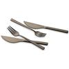 ECHTWERK EW-PK-2204S Set di Posate per Pizza, 4 Pezzi per 2 Persone, in Acciaio Inossidabile, Nero