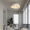 YUPIN Plafoniera Wabi-Sabi A Forma Di Nuvola Moderno Lampada Da Soffitto In Polistirolo Con Attacco E27 Elegante E Cremoso Stile Lampada A Sospensione Per Camera Da Letto Soggiorno Bar Corridoio(Beige