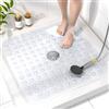 HITSLAM Tappetino doccia antiscivolo 60x60cm，Trasparente