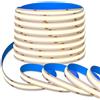 SEZO Striscia LED COB da 10 m, autoadesiva, 24 V, 528 LED/M, luce bianca calda, 3000 K, ad alta densità, dimmerabile, 10 mm, IP30, non impermeabile, PCB bianco, per illuminazione interna fai da te