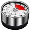 LANTING Timer da cucina,Timer cucina,Timer di Cottura Allarme Orologio con Dorso Magnetico Supporto,Timer In Acciaio Inossidabile,Da 60 Minuti Facile Da Usare Per Cucinare Dolci Cuocere Uova Sode. Nero