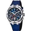Festina Orologio Uomo Analogico con Cinturino in Caucciù Blu - Movimento al Quarzo - Cronografo - Calendario - Vetro Minerale ad Alta Resistenza - Impermeabile 10 ATM F20671/1 Chrono Bike