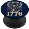 Patriotic USA America Anniversary Pride Forte dal 1776 Patriotic Eagle Guitar Fireworks USA PopSockets PopGrip Adesivo