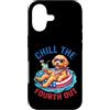 Doodle pup fourth july fireworks patriot Custodia per iPhone 17 Chill The Fourth Out Goldendoodle Dog Patriotic