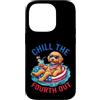 Doodle pup fourth july fireworks patriot Custodia per iPhone 14 Pro Chill The Fourth Out Goldendoodle Dog Patriotic