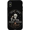 One More Guitar Custodia per iPhone X/XS Chitarrista Scheletro Musicista Umorismo Musica
