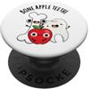 Punny Bone Bone Apple Teeth - Divertente gioco di parole PopSockets PopGrip Adesivo