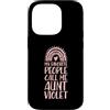 Rosy Personalized First Name Merch for G Custodia per iPhone 14 Pro Le mie persone preferite mi chiamano zia Violet Nome zia