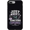 Winging It Science Custodia per iPhone 7 Plus/8 Plus Insegnante di scienze Umorismo Chimica Giochi di parole Scherzo in classe
