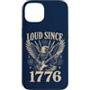 Patriotic USA America Anniversary Pride Custodia per iPhone 13 Forte dal 1776 Patriotic Eagle Guitar Fireworks USA