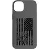JB's Military Shop Custodia per iPhone 14 Plus Frogman, bandiera americana nera invecchiata