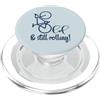 LINE ART AESTHETIC MINIMALIST Papà ciclista anziano - Nonno bicicletta Ciclismo PopSockets PopGrip per MagSafe