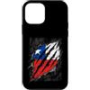 National Pride Graphics Custodia per iPhone 12 mini Bandiera cilena strappata design patriottismo