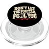 Funny Karate Designs Non lasciate che la coda di cavallo ingannare voi Karate Humor Girl Fighter PopSockets PopGrip per MagSafe