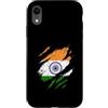 Indian Heritage Graphics Custodia per iPhone XR Bandiera indiana strappata artiglio segni disegno patriottico