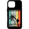 Hello Summer Life Vibes Birthday Holiday Custodia per iPhone 16 Pro Max Fantastica stagione estiva spiaggia vacanza regalo da viaggio per uomini, donne e bambini