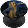 Doggies Unlimited Silky Terrier Cane Van Gogh Notte stellata PopSockets PopGrip Adesivo