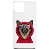 Belgian Malinois Puppy Lover PS Custodia per iPhone 13 Patriot Belgian Malinois Closeup Portrait US Flag Occhiali da sole