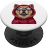 Chow Chow Puppy Lover PS Patriot Chow Chow Closeup - Occhiali da sole con bandiera americana PopSockets PopGrip Adesivo