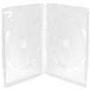 MediaRange 50 custodie per CD, DVD e Bly Ray trasparenti DOPPIE 14mm con tasca trasparente per copertina