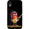 Rocking Battery Outfit Custodia per iPhone XR Impressionante batteria Rock con chitarra elettrica Costume